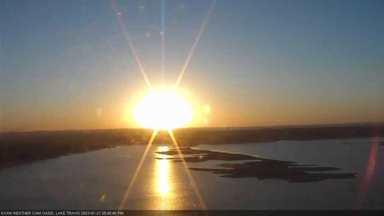 Lake Travis webcam, January 21, 2023 5:45 PM CT