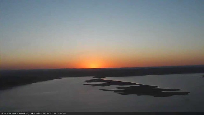 Lake Travis webcam, January 21, 2023 6:00 PM CT