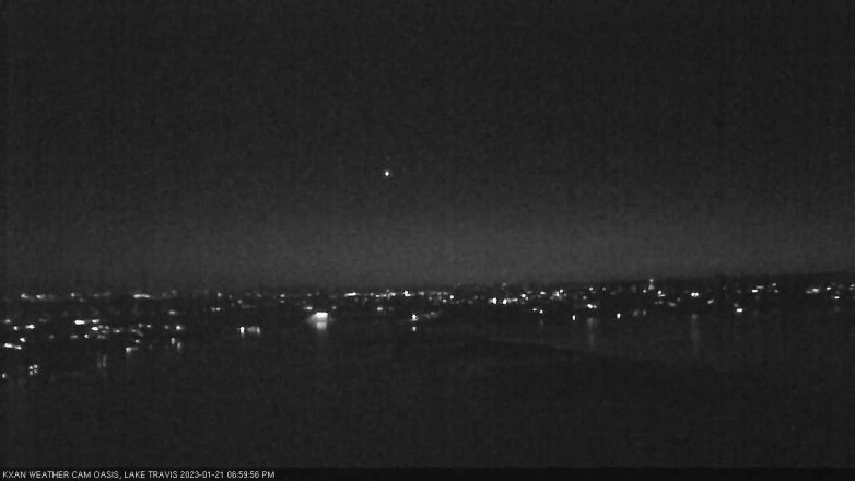 Lake Travis webcam, January 21, 2023 7:00 PM CT