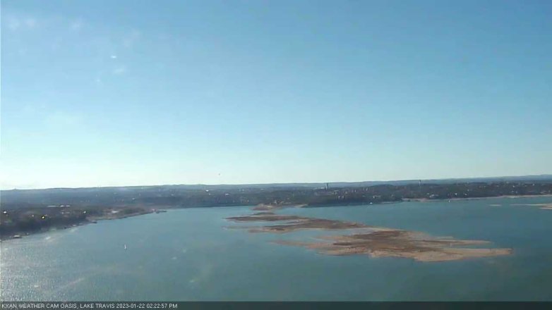 Lake Travis webcam, January 22, 2023 2:25 PM CT