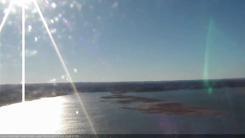 Lake Travis webcam, January 22, 2023 3:45 PM CT