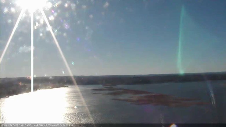 Lake Travis webcam, January 22, 2023 4:00 PM CT