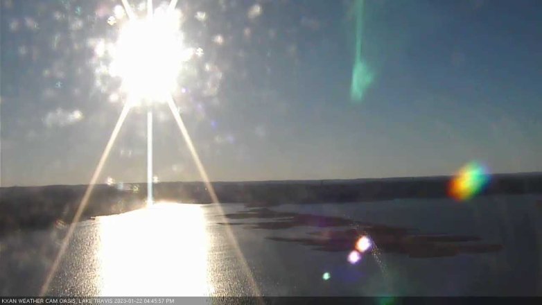 Lake Travis webcam, January 22, 2023 4:45 PM CT