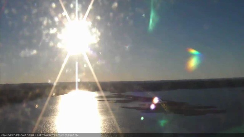 Lake Travis webcam, January 22, 2023 5:00 PM CT