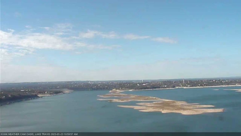 Lake Travis webcam, January 23, 2023 11:00 AM CT