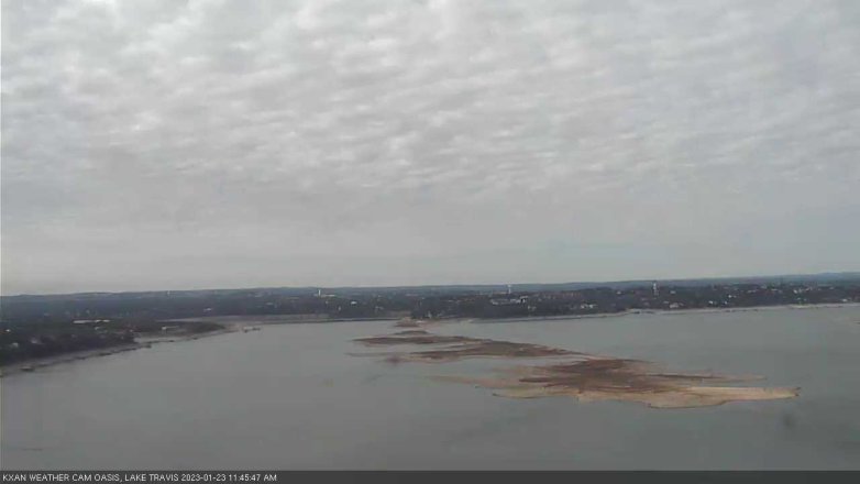 Lake Travis webcam, January 23, 2023 11:45 AM CT