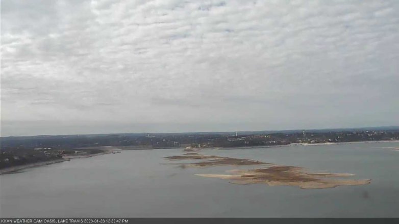 Lake Travis webcam, January 23, 2023 12:25 PM CT