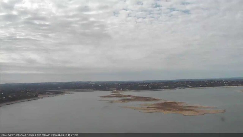Lake Travis webcam, January 23, 2023 12:45 PM CT
