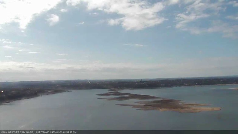 Lake Travis webcam, January 23, 2023 2:00 PM CT