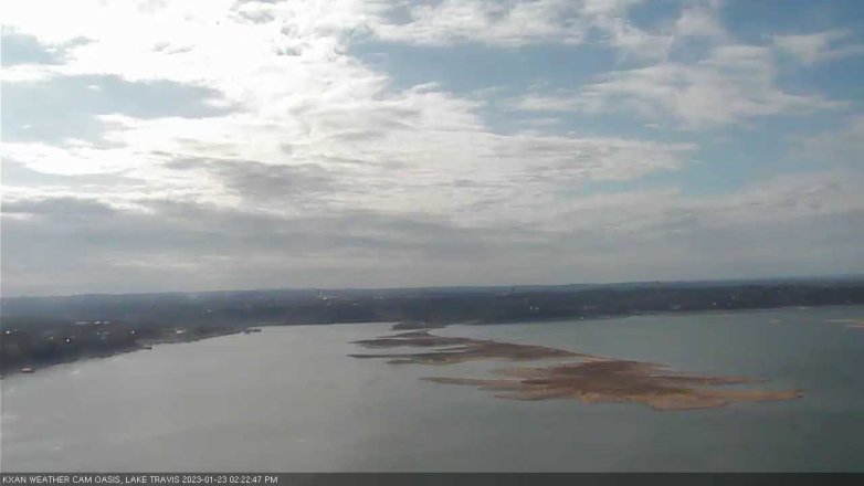 Lake Travis webcam, January 23, 2023 2:25 PM CT