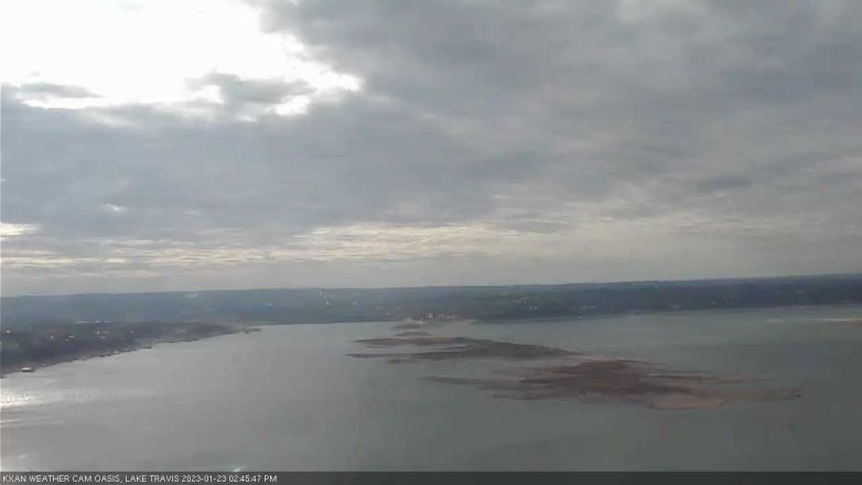 Lake Travis webcam, January 23, 2023 2:45 PM CT
