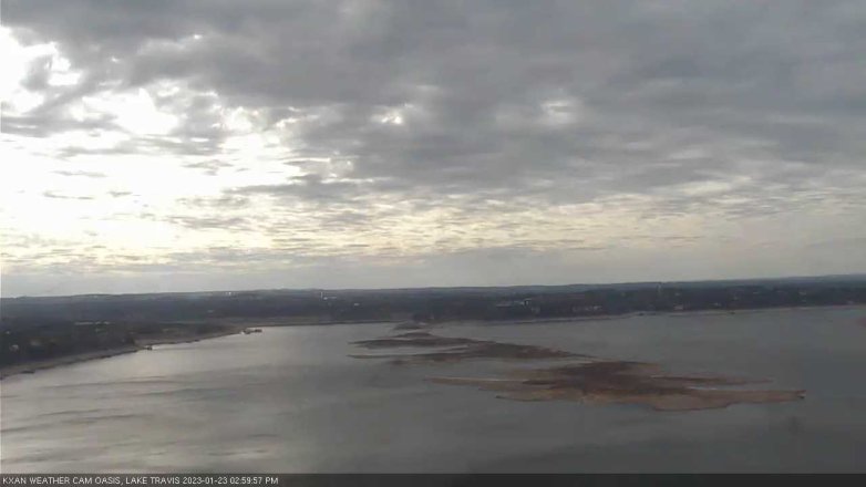 Lake Travis webcam, January 23, 2023 3:00 PM CT