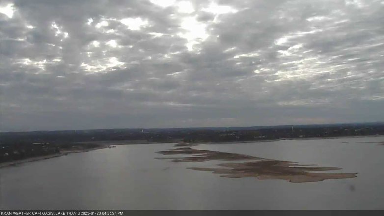 Lake Travis webcam, January 23, 2023 4:25 PM CT