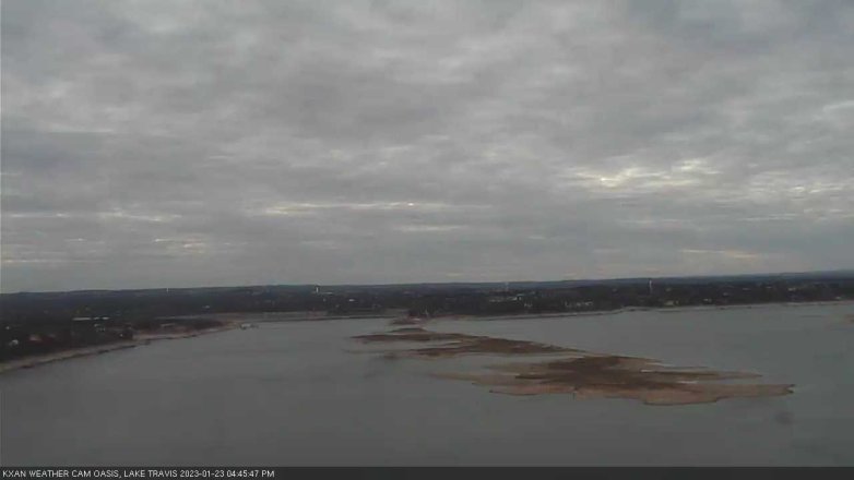 Lake Travis webcam, January 23, 2023 4:45 PM CT
