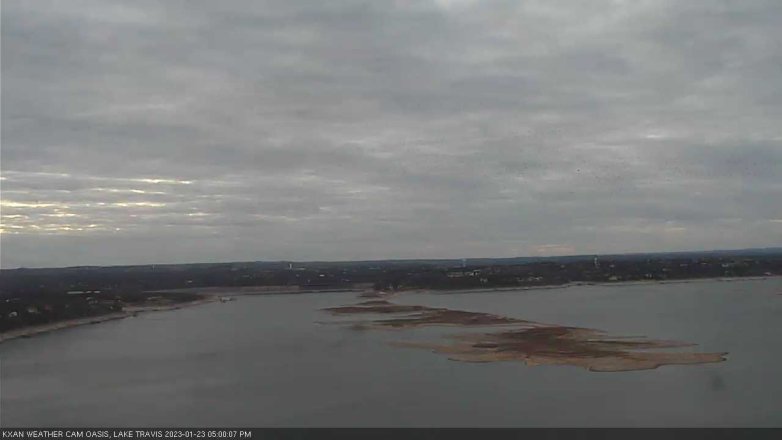 Lake Travis webcam, January 23, 2023 5:00 PM CT