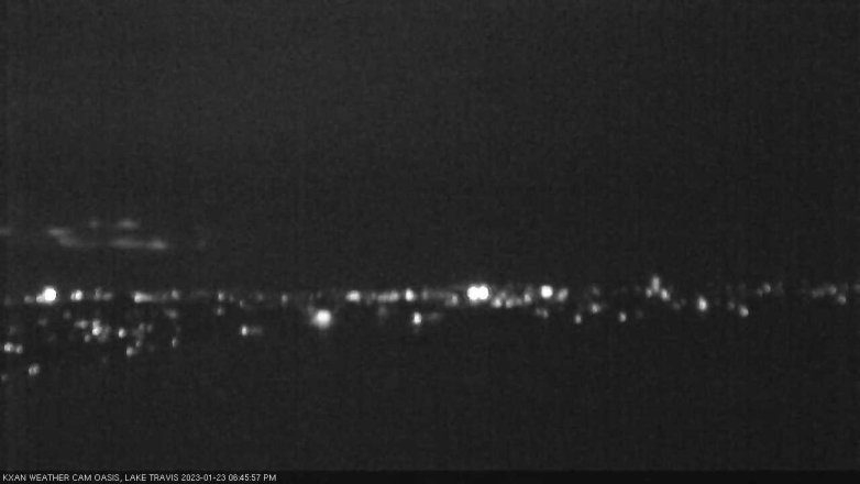Lake Travis webcam, January 23, 2023 6:45 PM CT