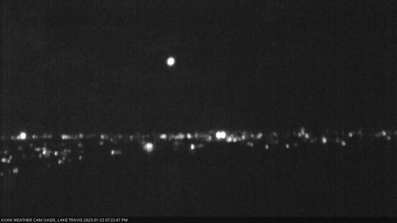 Lake Travis webcam, January 23, 2023 7:25 PM CT