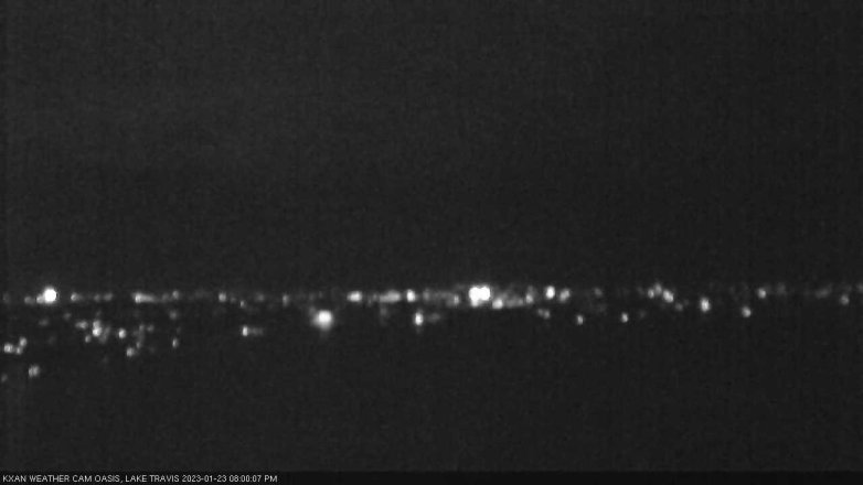 Lake Travis webcam, January 23, 2023 8:00 PM CT