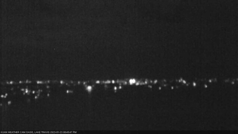 Lake Travis webcam, January 23, 2023 8:45 PM CT