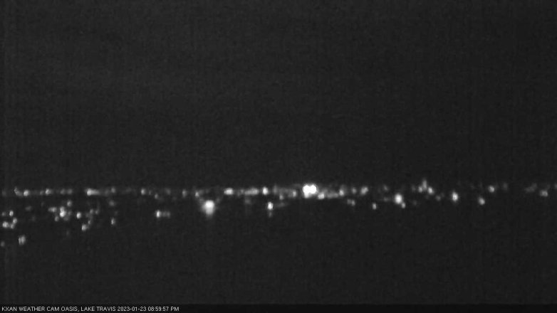 Lake Travis webcam, January 23, 2023 9:00 PM CT