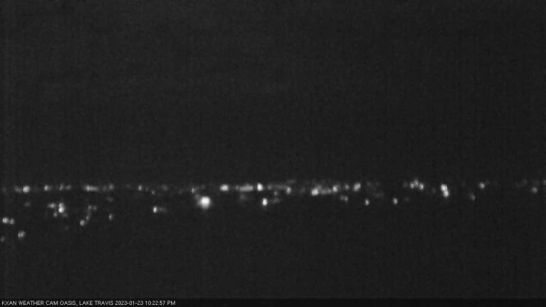 Lake Travis webcam, January 23, 2023 10:25 PM CT