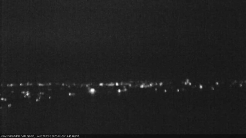 Lake Travis webcam, January 23, 2023 11:45 PM CT