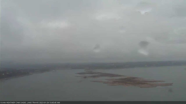 Lake Travis webcam, January 24, 2023 10:45 AM CT