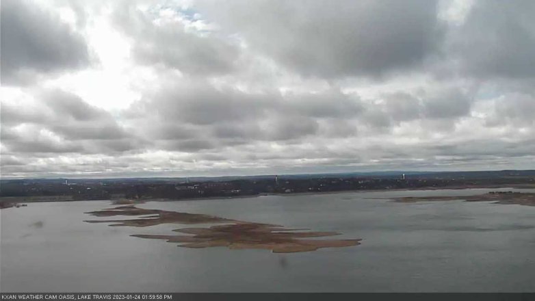 Lake Travis webcam, January 24, 2023 2:00 PM CT
