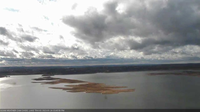 Lake Travis webcam, January 24, 2023 3:45 PM CT