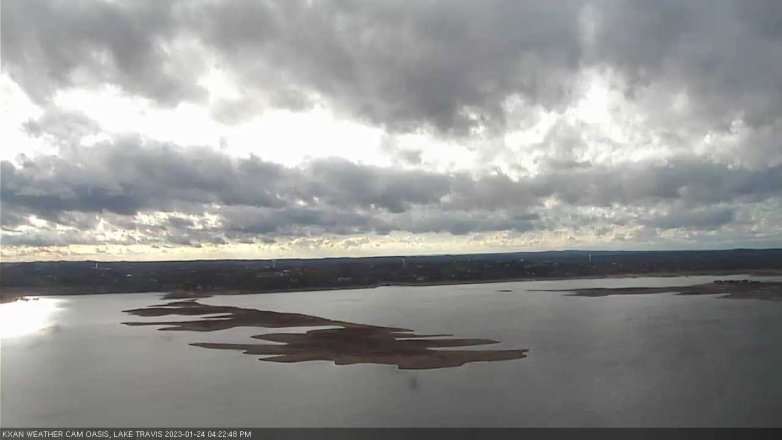 Lake Travis webcam, January 24, 2023 4:25 PM CT