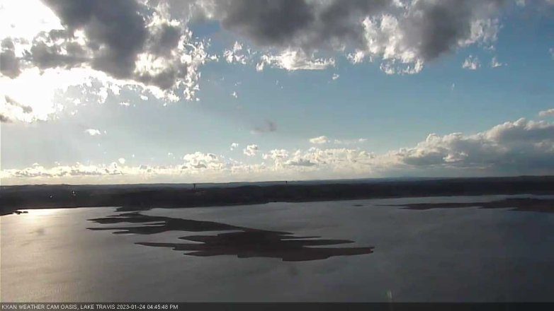 Lake Travis webcam, January 24, 2023 4:45 PM CT