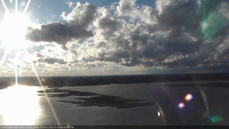 Lake Travis webcam, January 24, 2023 5:00 PM CT