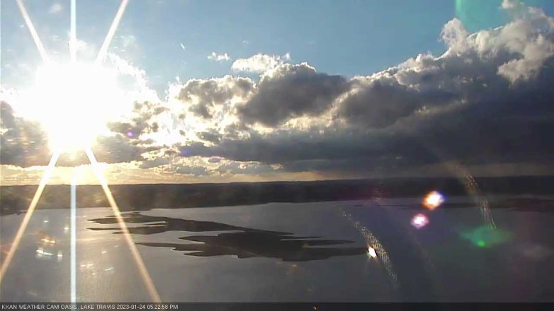 Lake Travis webcam, January 24, 2023 5:25 PM CT