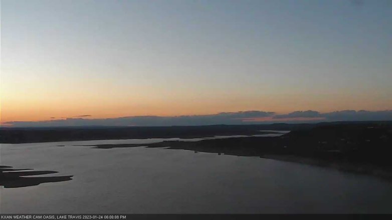 Lake Travis webcam, January 24, 2023 6:00 PM CT