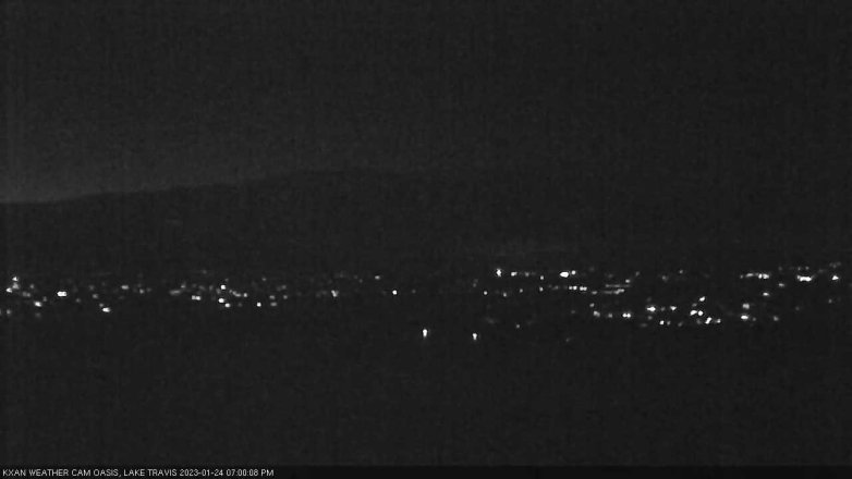 Lake Travis webcam, January 24, 2023 7:00 PM CT
