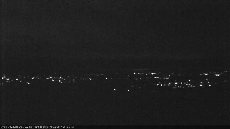 Lake Travis webcam, January 24, 2023 9:00 PM CT