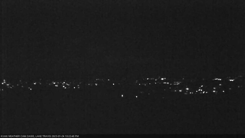 Lake Travis webcam, January 24, 2023 10:25 PM CT