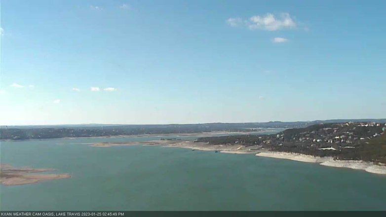 Lake Travis webcam, January 25, 2023 2:45 PM CT