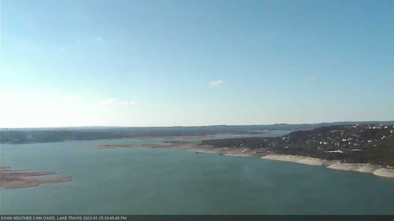 Lake Travis webcam, January 25, 2023 3:45 PM CT
