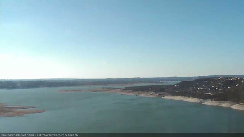 Lake Travis webcam, January 25, 2023 4:00 PM CT