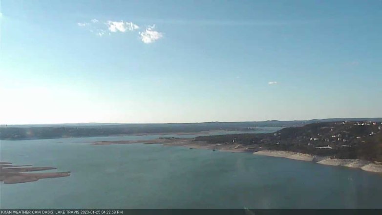 Lake Travis webcam, January 25, 2023 4:25 PM CT