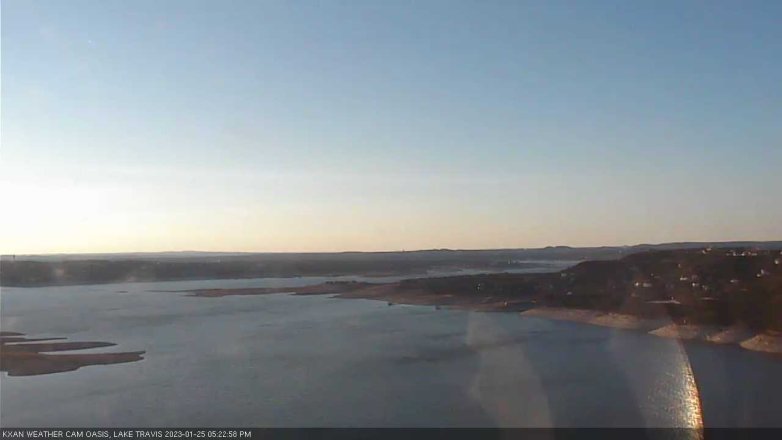 Lake Travis webcam, January 25, 2023 5:25 PM CT