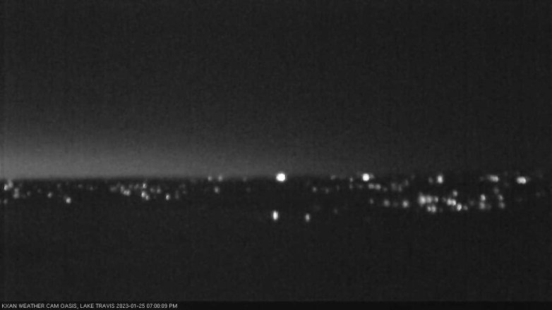 Lake Travis webcam, January 25, 2023 7:00 PM CT