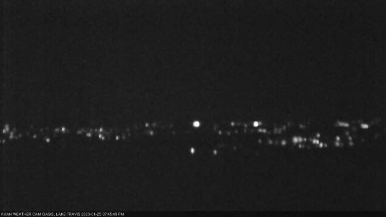 Lake Travis webcam, January 25, 2023 7:45 PM CT