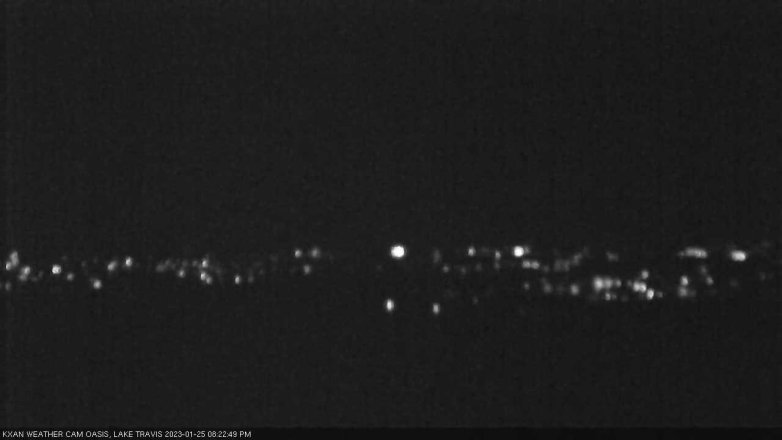 Lake Travis webcam, January 25, 2023 8:25 PM CT