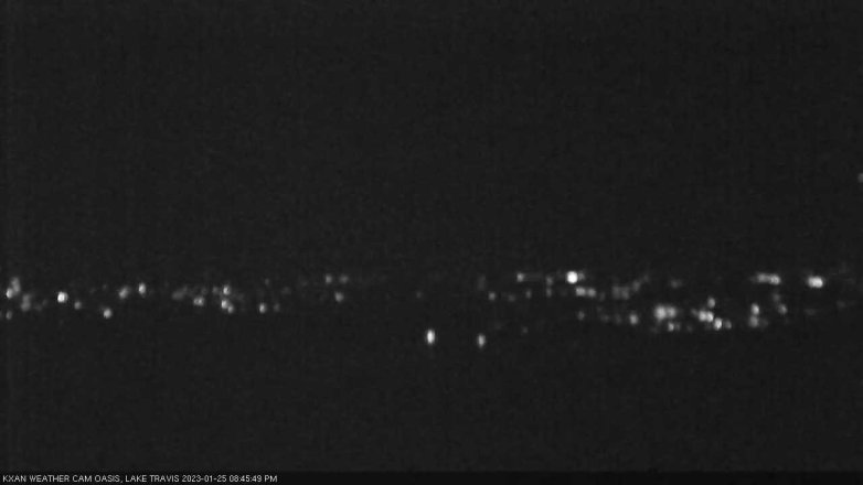 Lake Travis webcam, January 25, 2023 8:45 PM CT