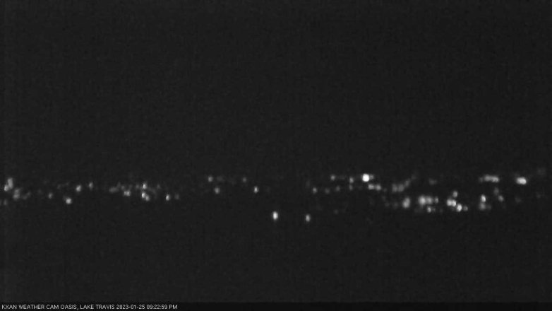 Lake Travis webcam, January 25, 2023 9:25 PM CT