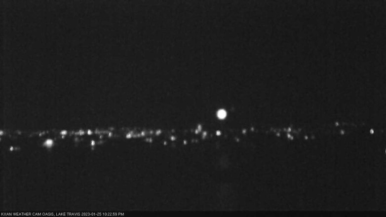 Lake Travis webcam, January 25, 2023 10:25 PM CT
