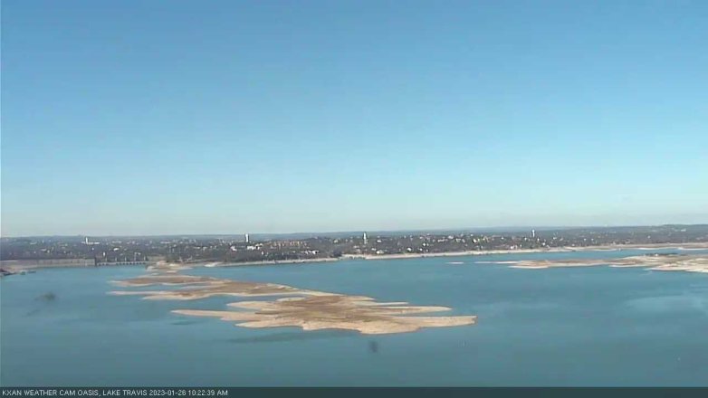 Lake Travis webcam, January 26, 2023 10:25 AM CT