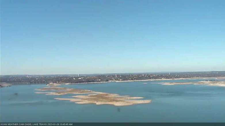 Lake Travis webcam, January 26, 2023 10:45 AM CT